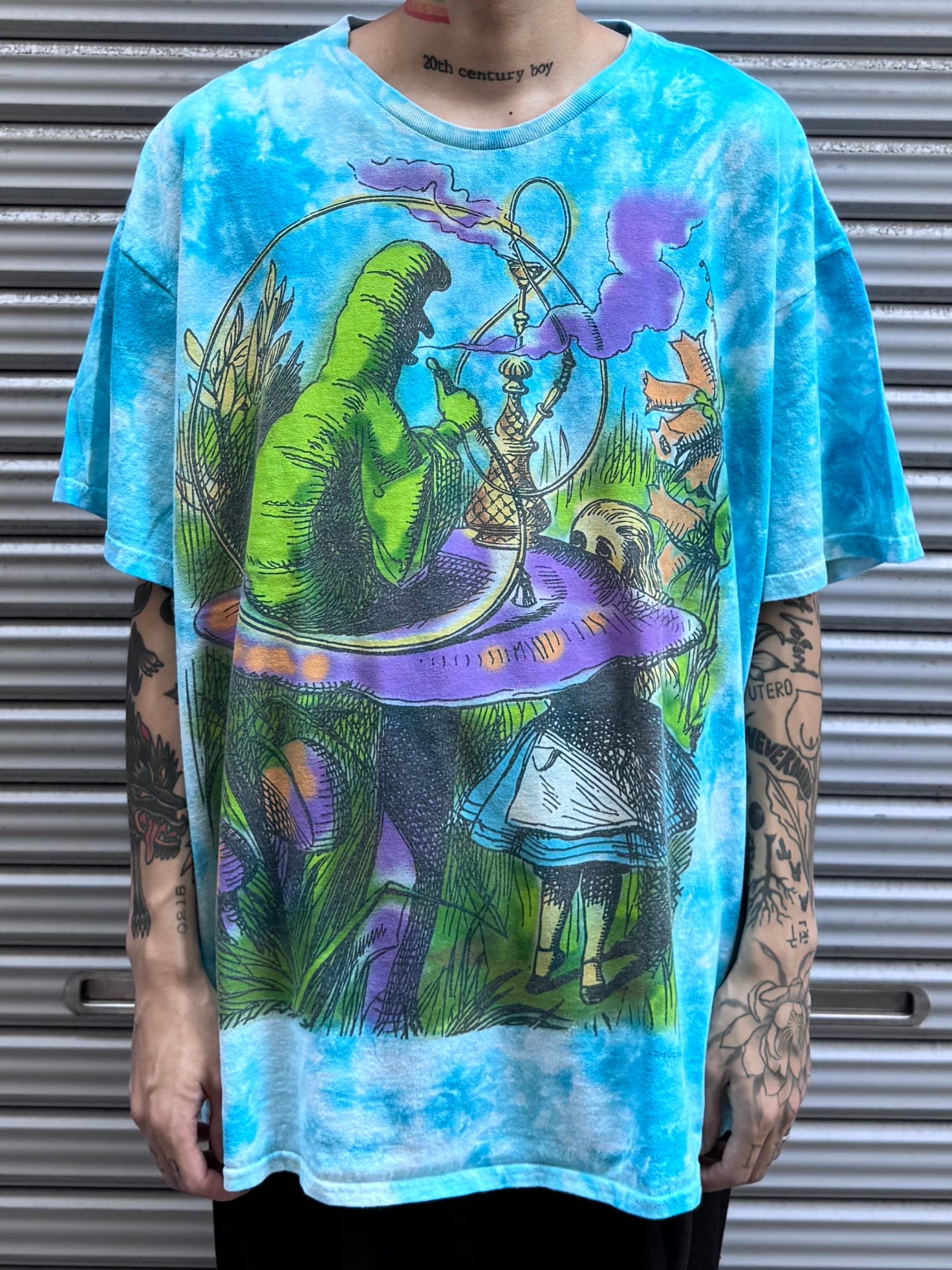 00's DELTA PRO WEIGHT　「Alice in wonderland」 タイダイTシャツ