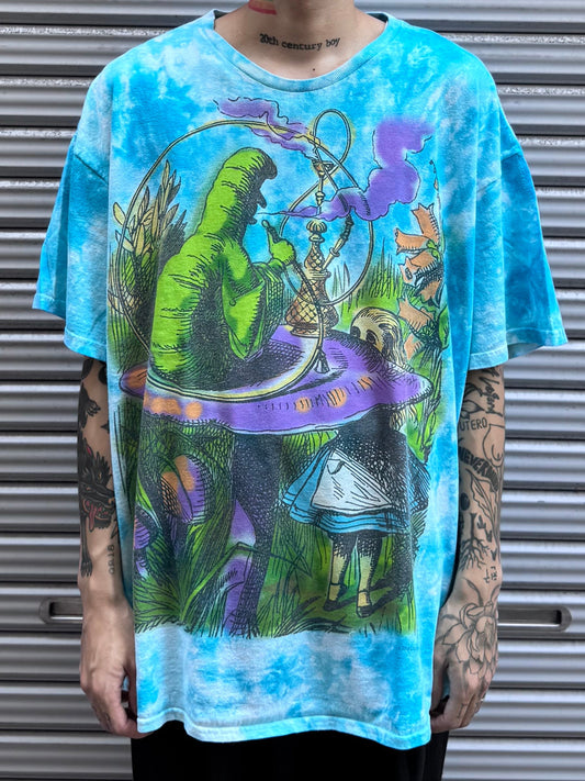 00's DELTA PRO WEIGHT　「Alice in wonderland」 タイダイTシャツ