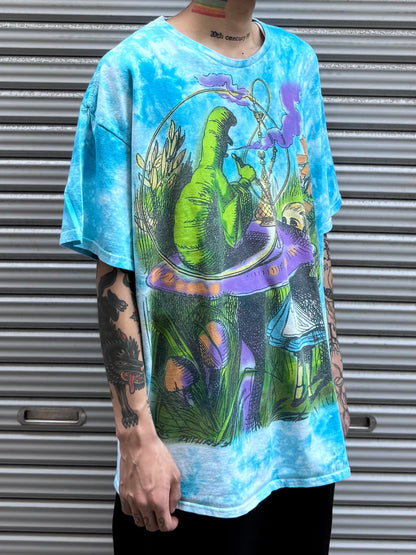 00's DELTA PRO WEIGHT　「Alice in wonderland」 タイダイTシャツ