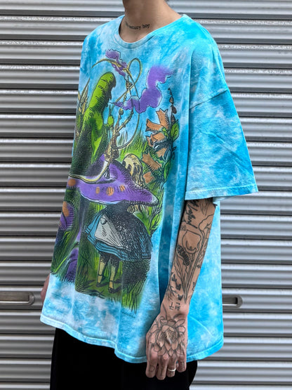 00's DELTA PRO WEIGHT　「Alice in wonderland」 タイダイTシャツ