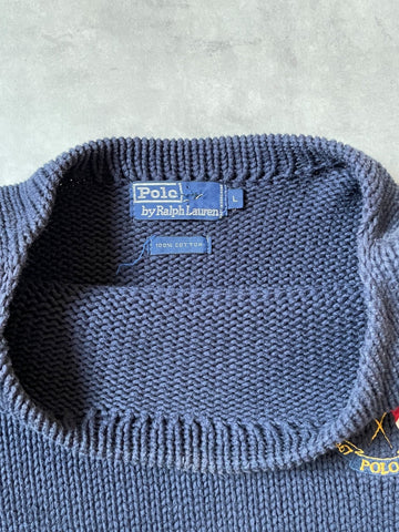 90’s RALPH LAUREN クルーネック コットンニット