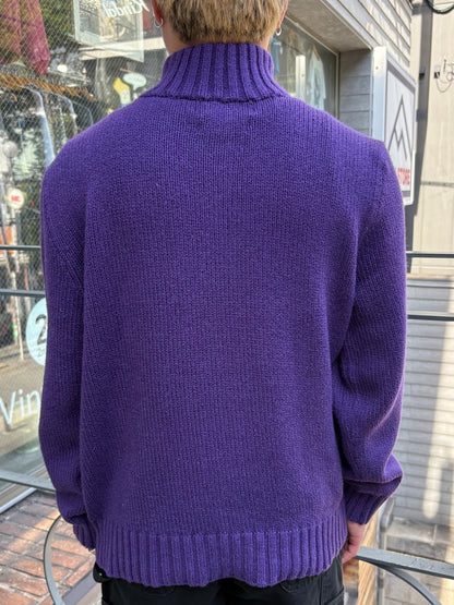 90's「RALPH LAUREN」ハーフジップニット
