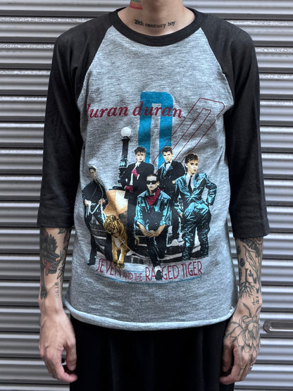 80's duran duran「SEVEN AND THE RAGED TIGER」ラグランTシャツ
