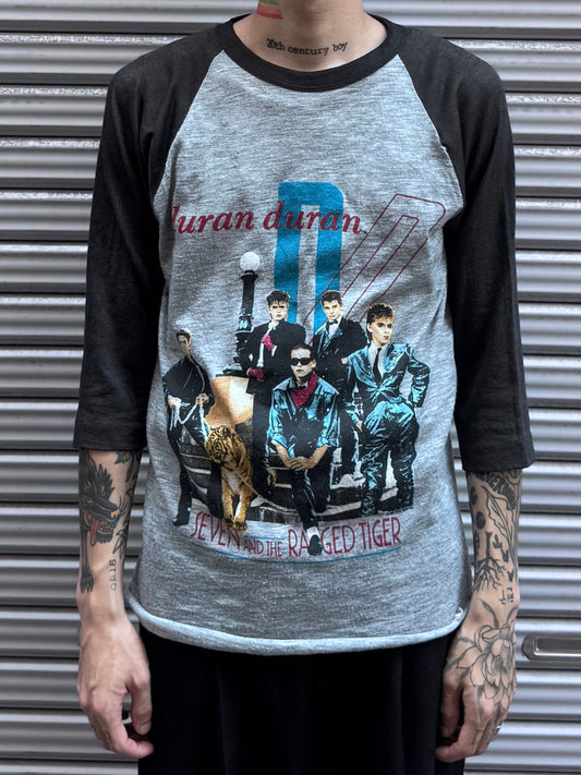80's duran duran「SEVEN AND THE RAGED TIGER」ラグランTシャツ