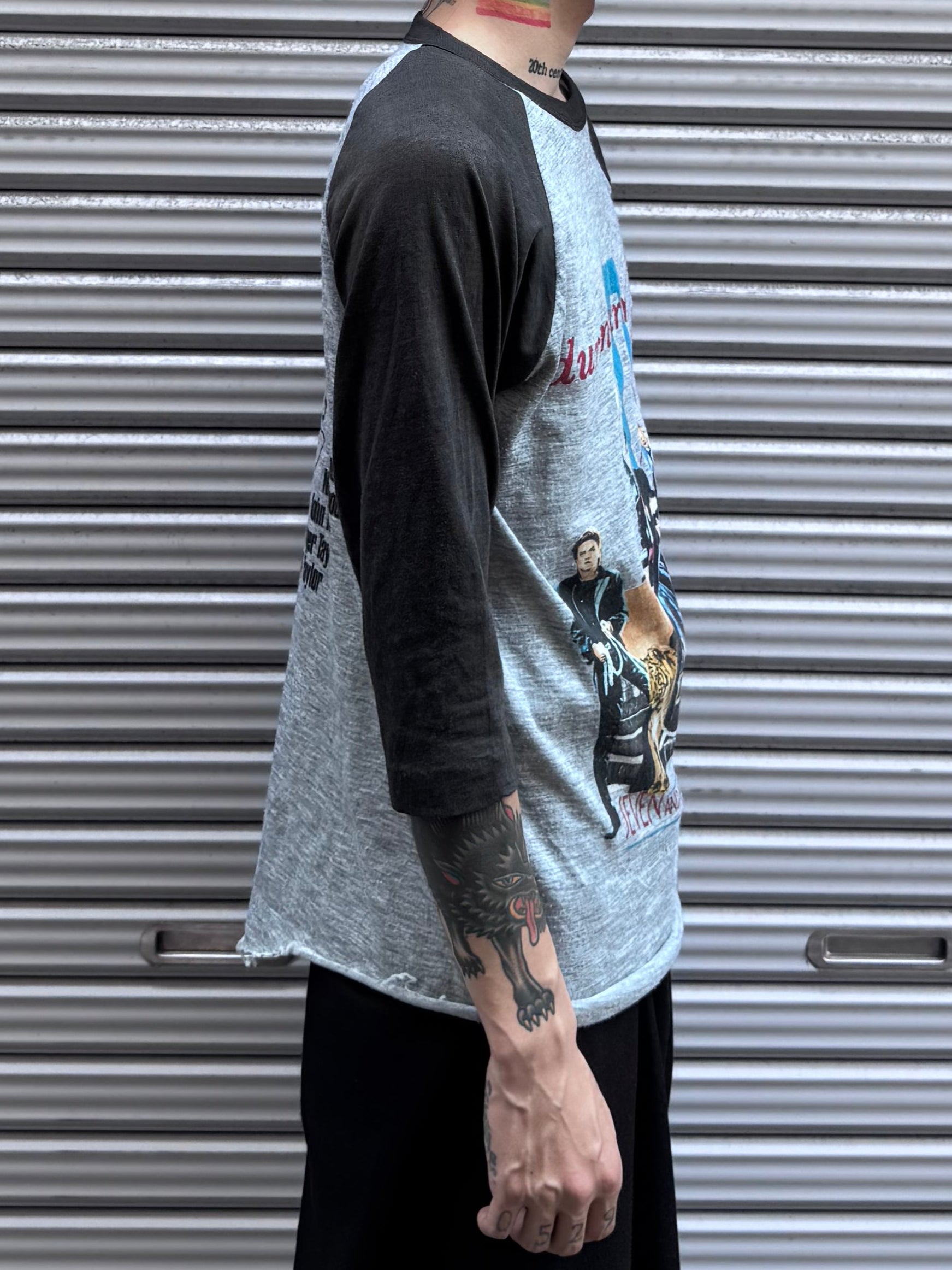 80's duran duran「SEVEN AND THE RAGED TIGER」ラグランTシャツ