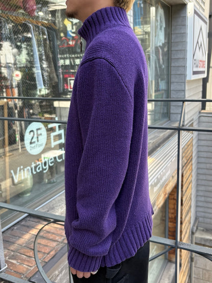 90's「RALPH LAUREN」ハーフジップニット