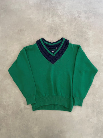 90's「OLD GAP」Vネック コットンニット