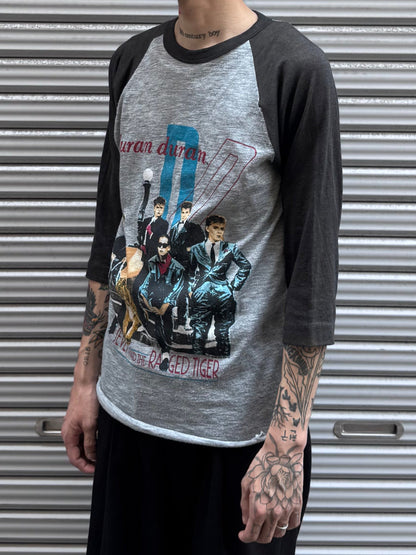 80's duran duran「SEVEN AND THE RAGED TIGER」ラグランTシャツ