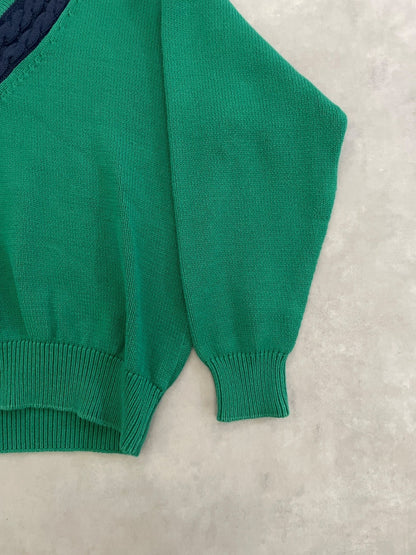90's「OLD GAP」Vネック コットンニット