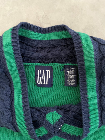 90's「OLD GAP」Vネック コットンニット