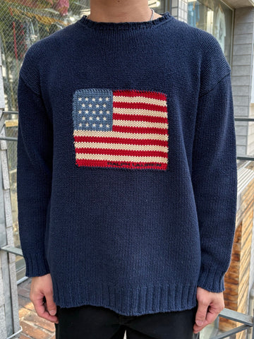 90's「RALPH LAUREN」コットンニット