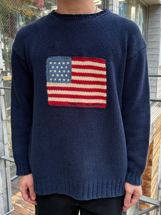 90's「RALPH LAUREN」コットンニット