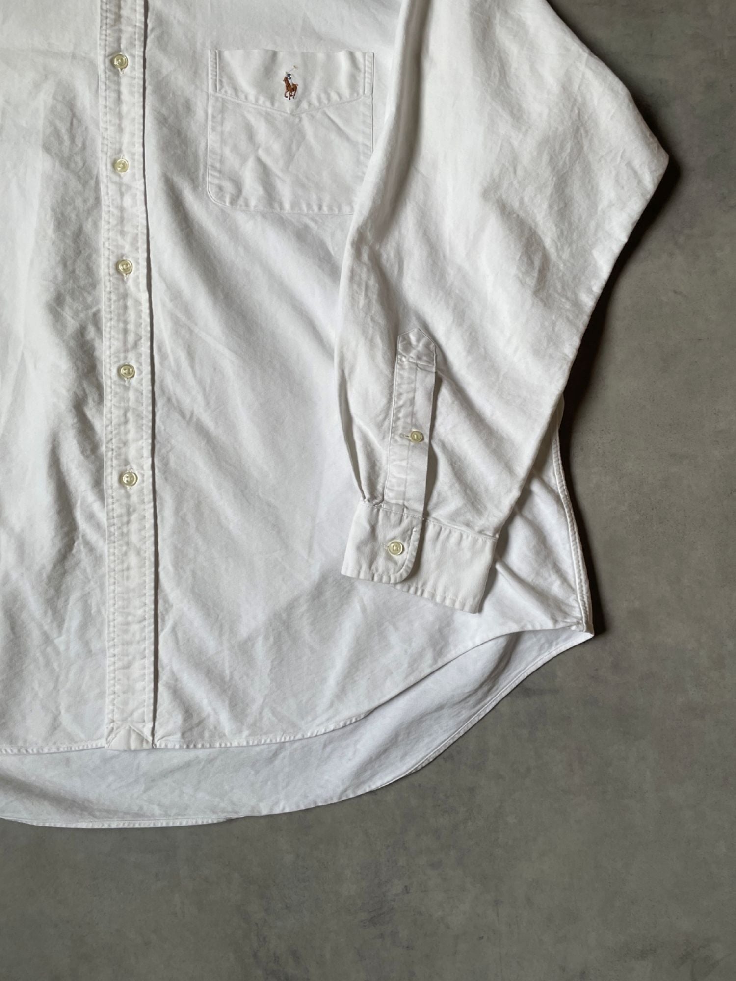 90’s RALPH LAUREN 「BIG SHIRT」ボタンダウン オックスフォードシャツ