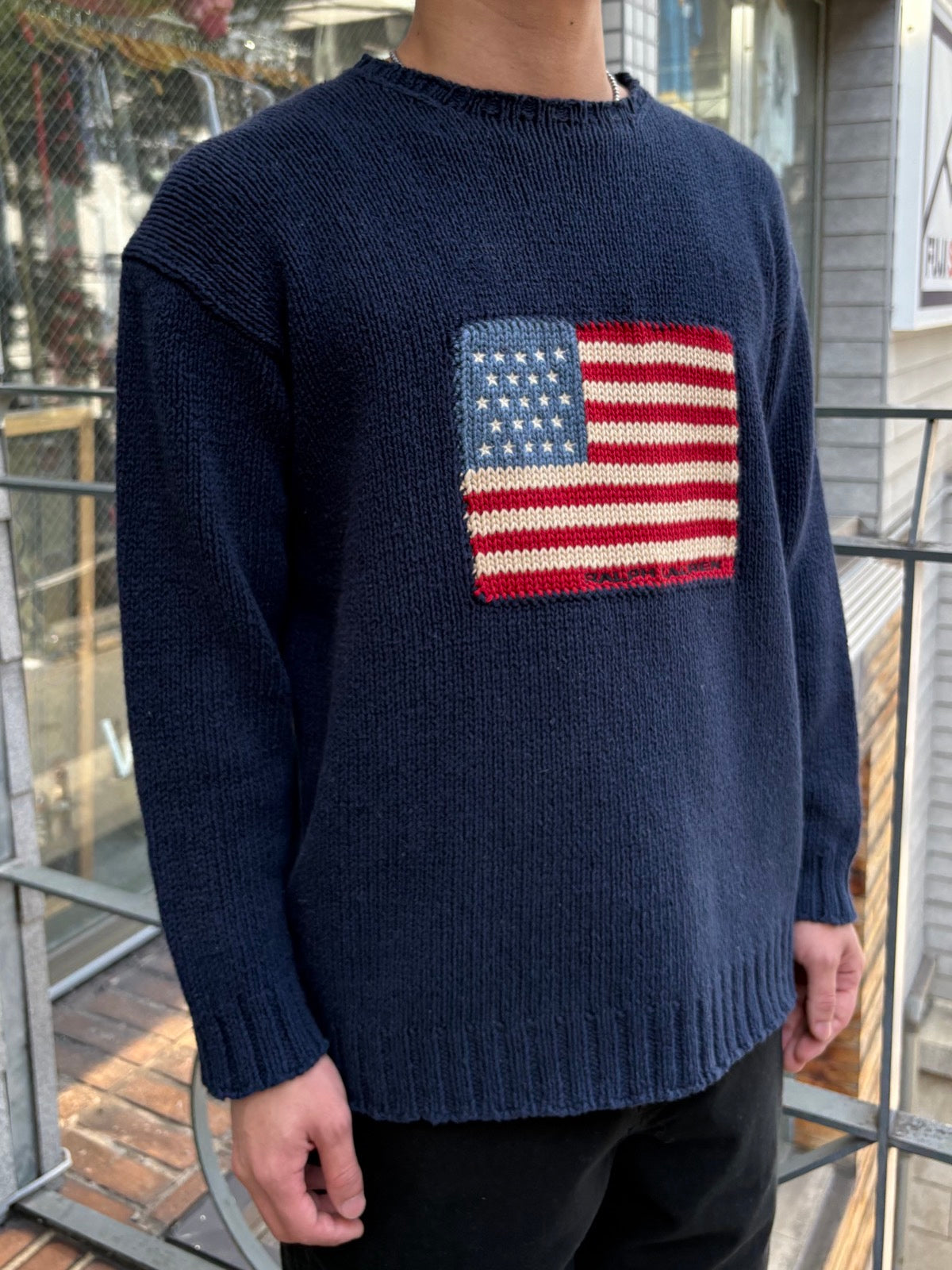 90's「RALPH LAUREN」コットンニット