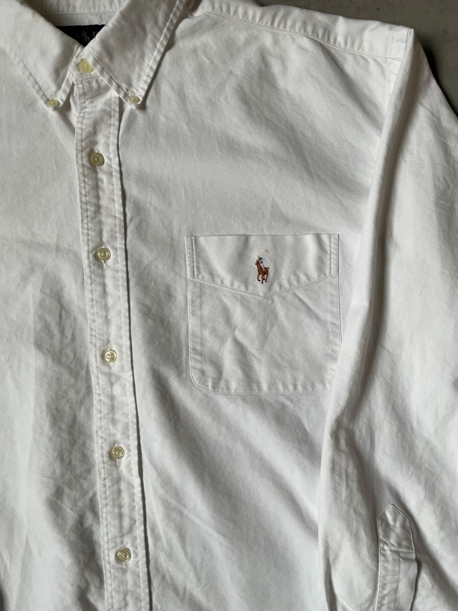 90’s RALPH LAUREN 「BIG SHIRT」ボタンダウン オックスフォードシャツ
