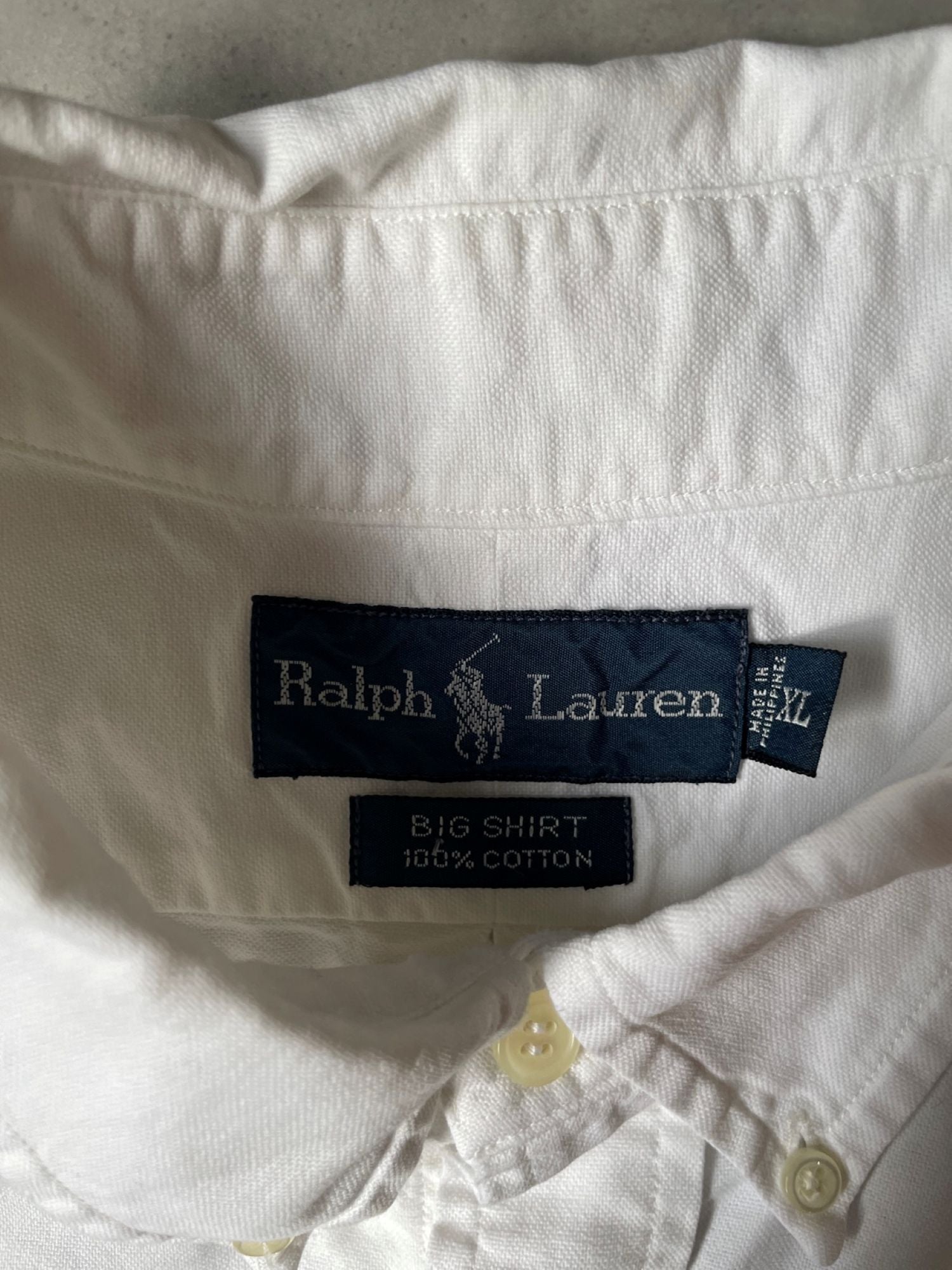 90’s RALPH LAUREN 「BIG SHIRT」ボタンダウン オックスフォードシャツ