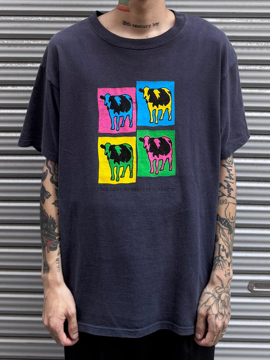 00’s cow 「colorfulart 」Tシャツ