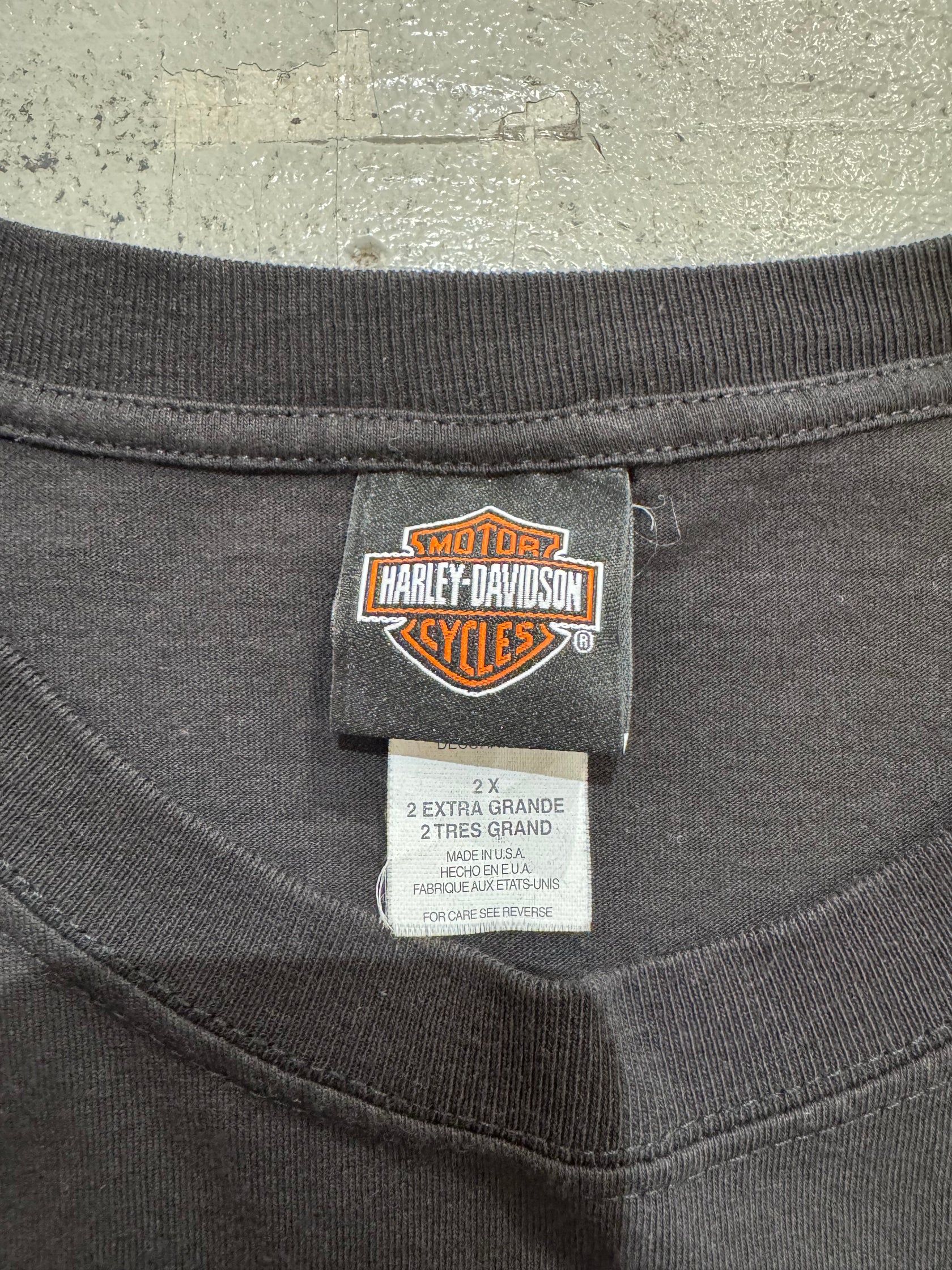 00's Harley Davidson「Fire Pattern」ハーレーTシャツ