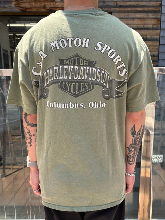 00's HARLEY-DAVIDSON「WLA-45 Motorcycle」USA製 ハーレーTシャツ