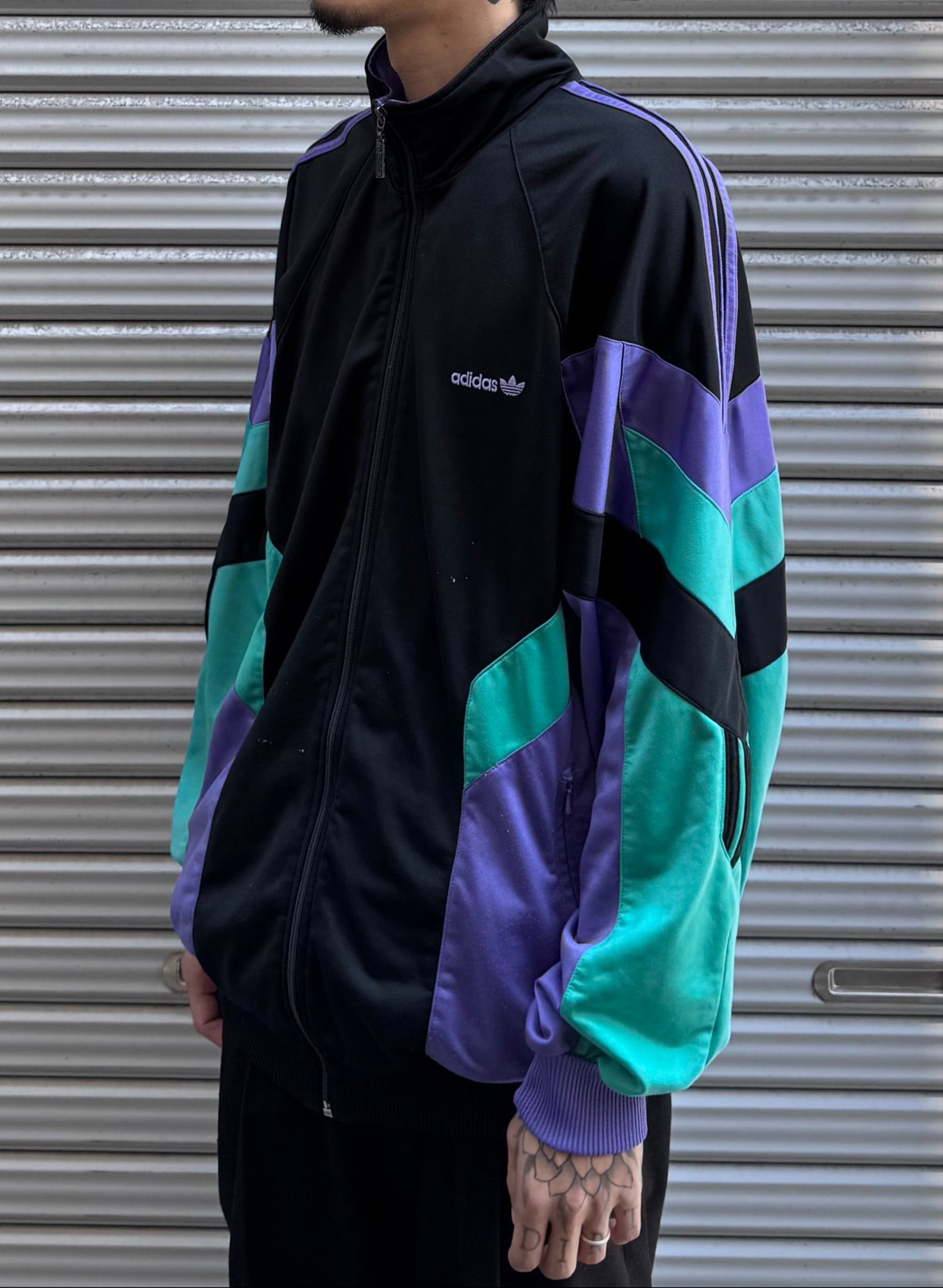 90's adidas「trefoil」トラックジャケット