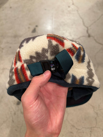 90's PATAGONIA「Winter Duckbill Cap」総柄 フリースキャップ