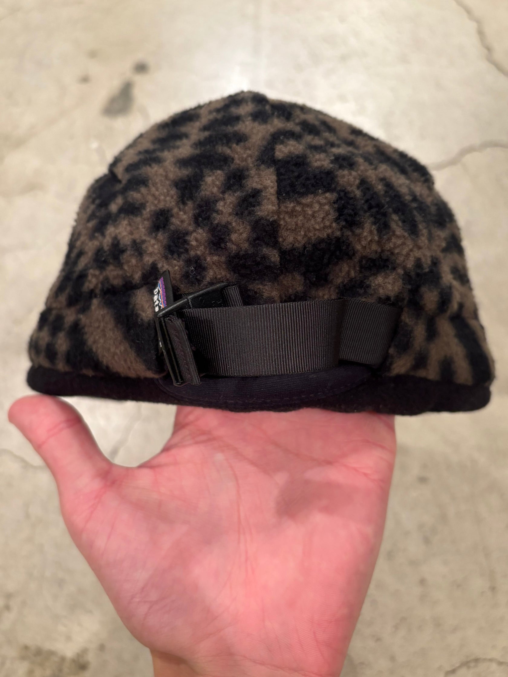 90's PATAGONIA「Winter Duckbill Cap」総柄 USA製 フリースキャップ