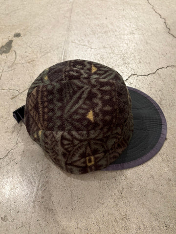 90's PATAGONIA「Winter Duckbill Cap」総柄 USA製 フリースキャップ