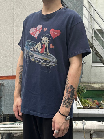 00'ｓ BETTY BOOP 「NO FEAR」 キャラクターTシャツ