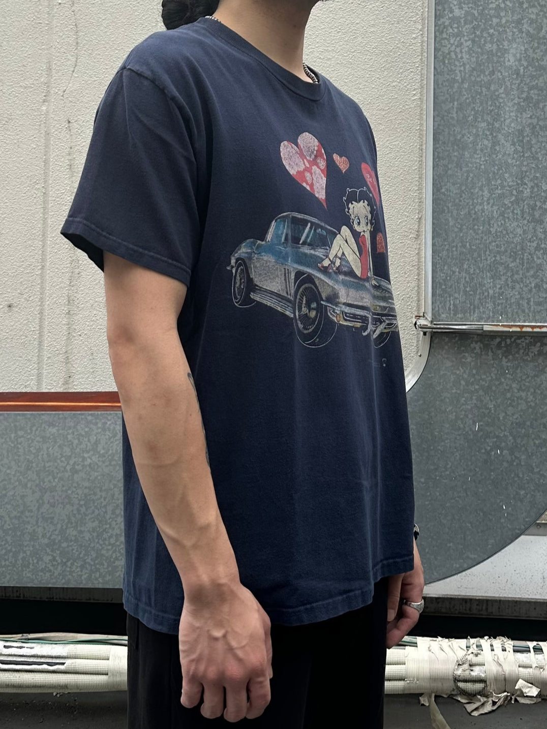 00'ｓ BETTY BOOP 「NO FEAR」 キャラクターTシャツ
