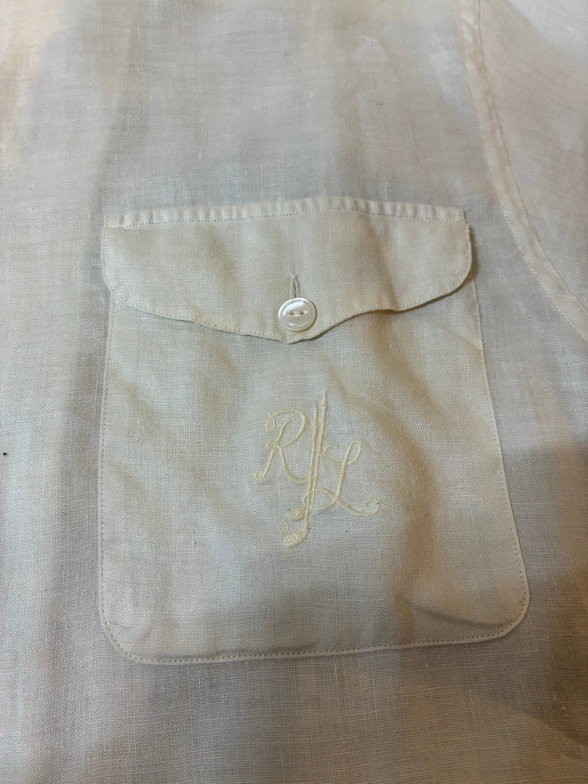 90's Ralph Lauren「IMPACT21 日本企画」リネン半袖シャツ