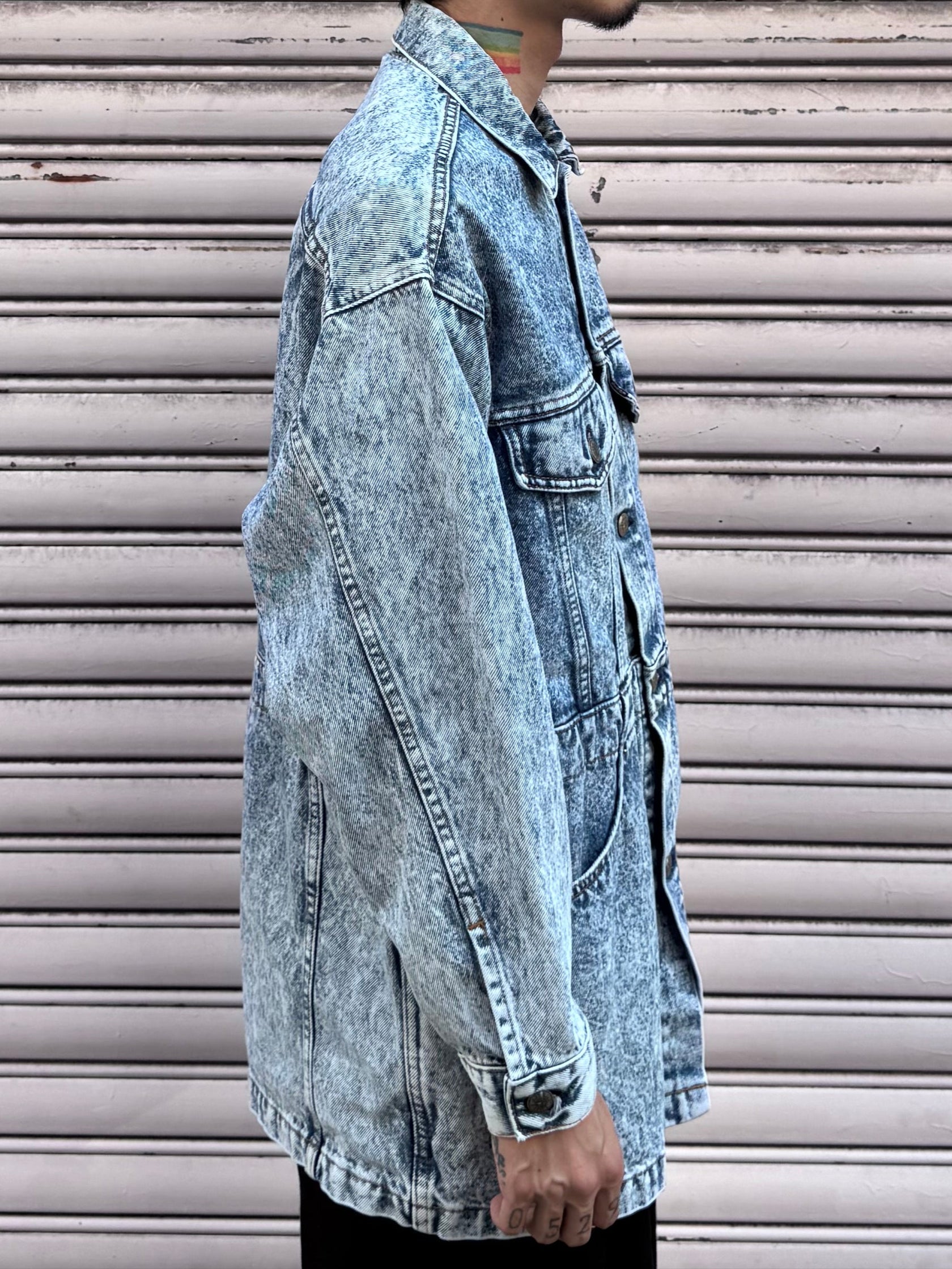 80's Levi's「chemical wash」デニムカバーオール