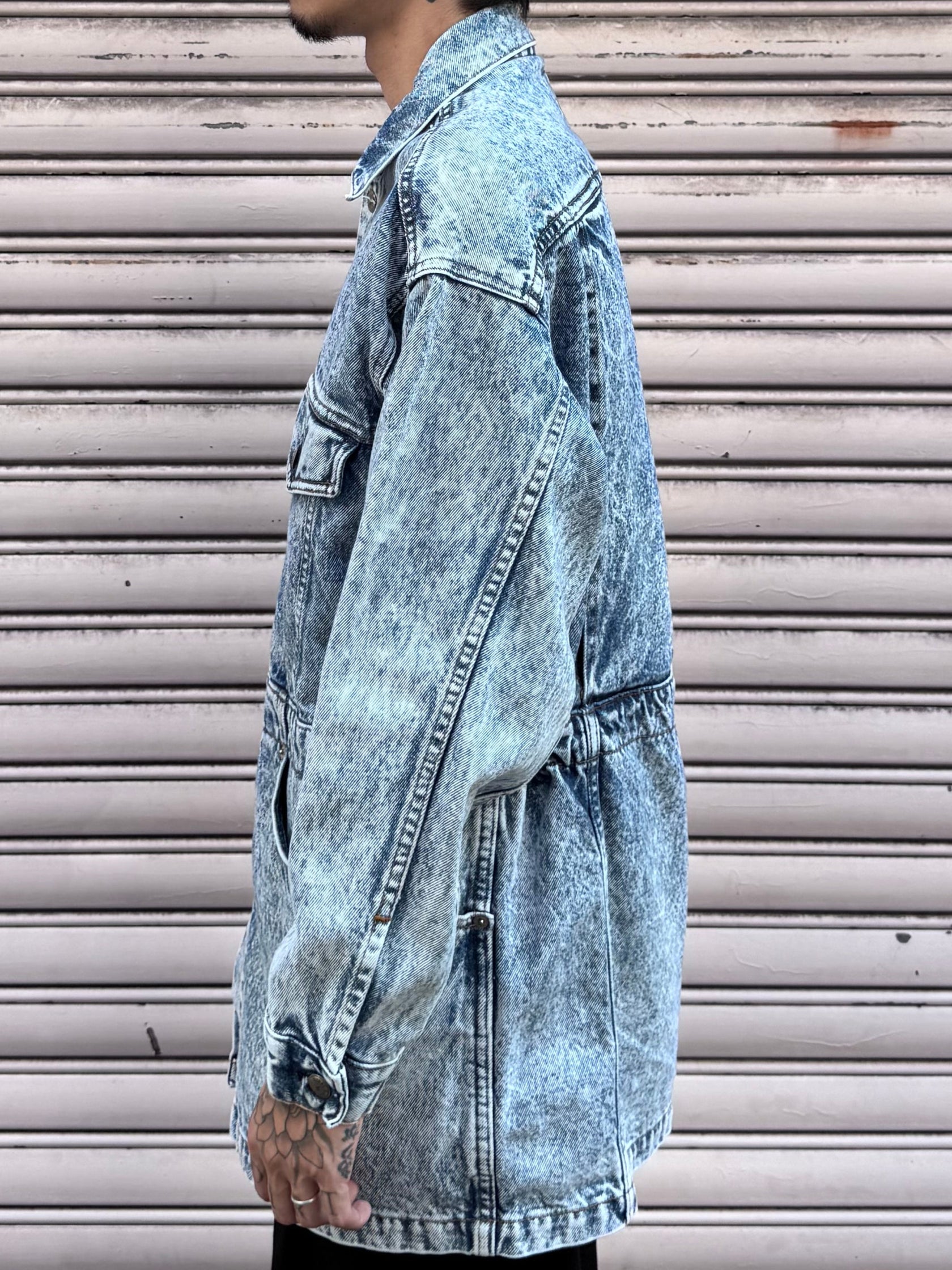 80's Levi's「chemical wash」デニムカバーオール