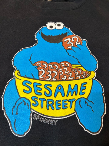 90's SESAME STREET「Cookie Monster」USA製 プリントスウェット