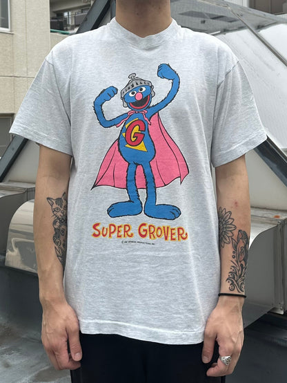 90's SESAME STREET 「Super Glover」キャラクターTシャツ
