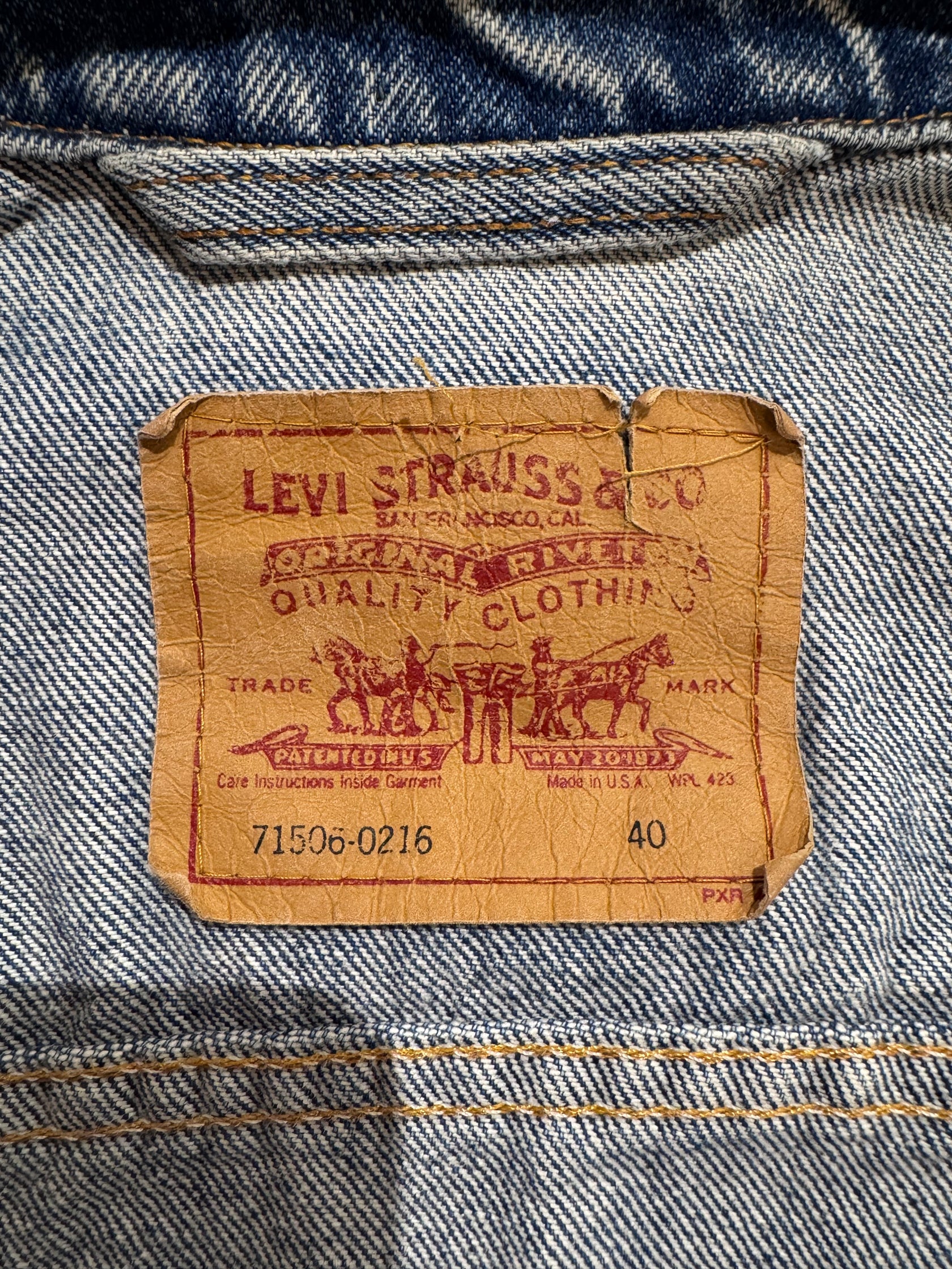 90’s Levi's「71506」USA製 デニムジャケット