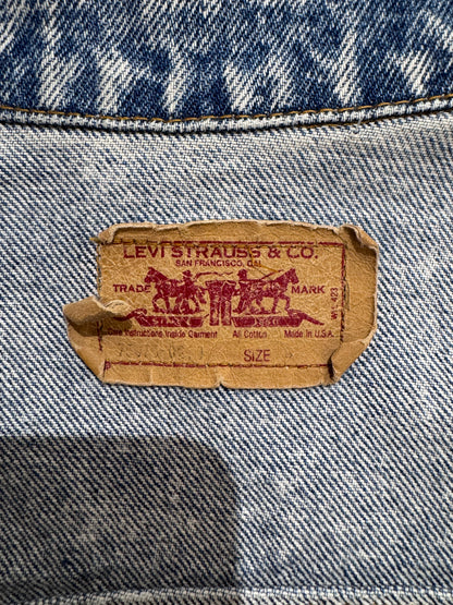 80's Levi's「chemical wash」デニムカバーオール