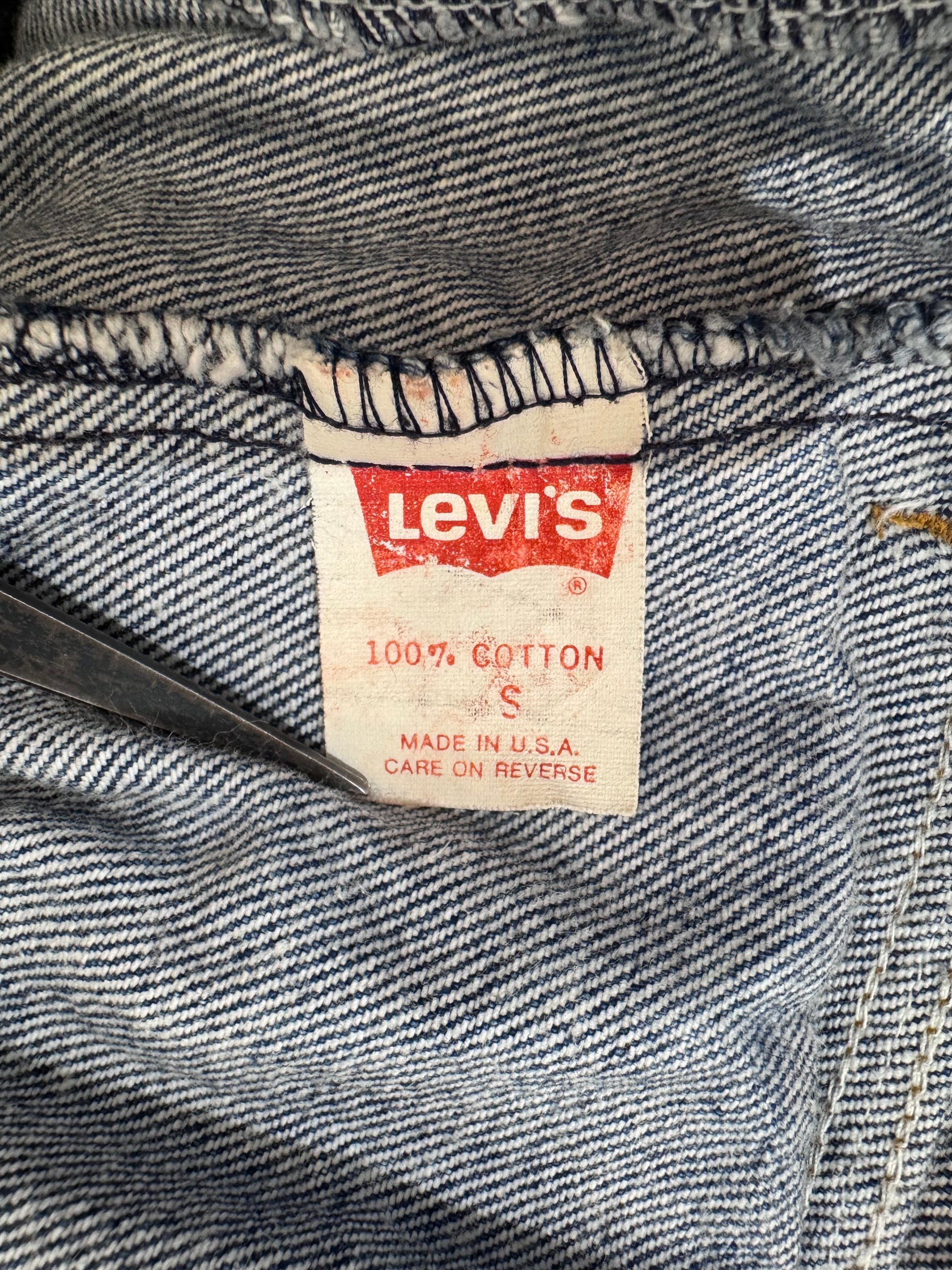 80's Levi's「chemical wash」デニムカバーオール