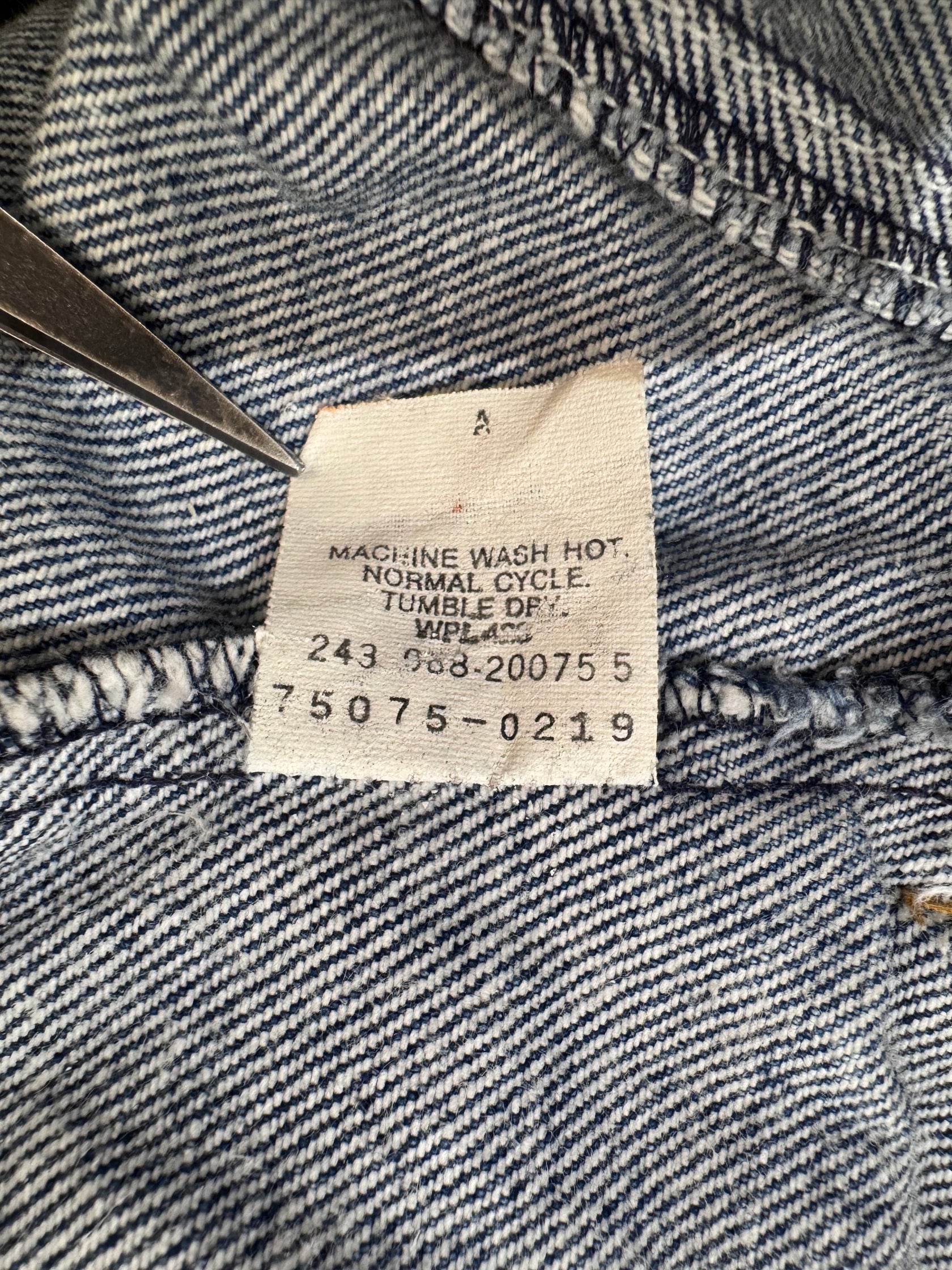 80's Levi's「chemical wash」デニムカバーオール