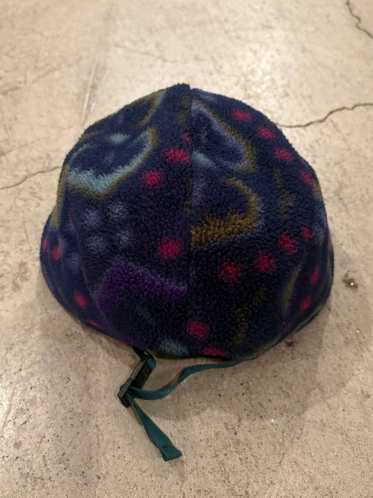 90's PATAGONIA「Winter Duckbill Cap」総柄 USA製 フリースキャップ