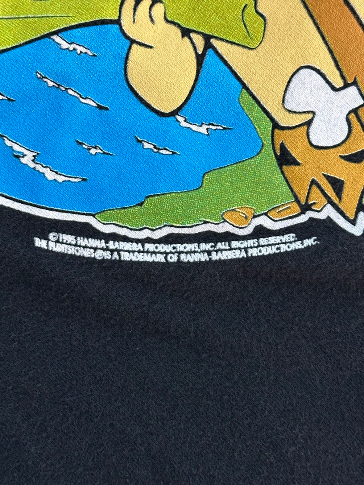 90's FLINTSTONE 「Pebbles＆BamBam」USA製 キャラクターTシャツ
