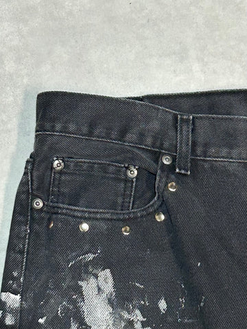 REMAKE PAINTED DENIM SHORTS