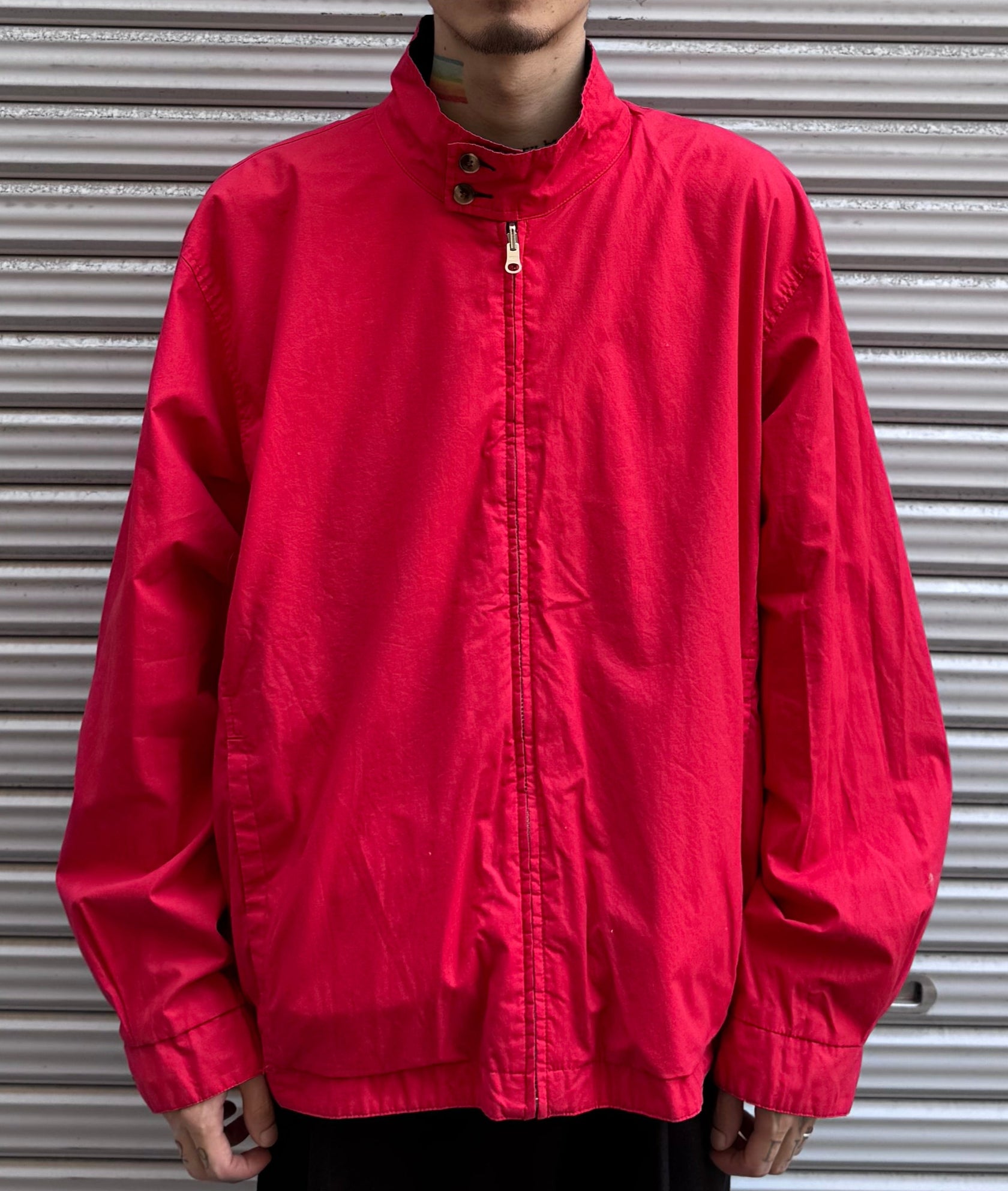 90’s LAND’S END「リバーシブルジャケット」ネイビー×レッド