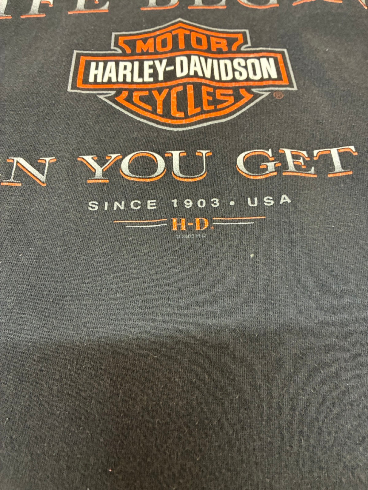 00's Harley-Davidson USA製 ロゴTシャツ