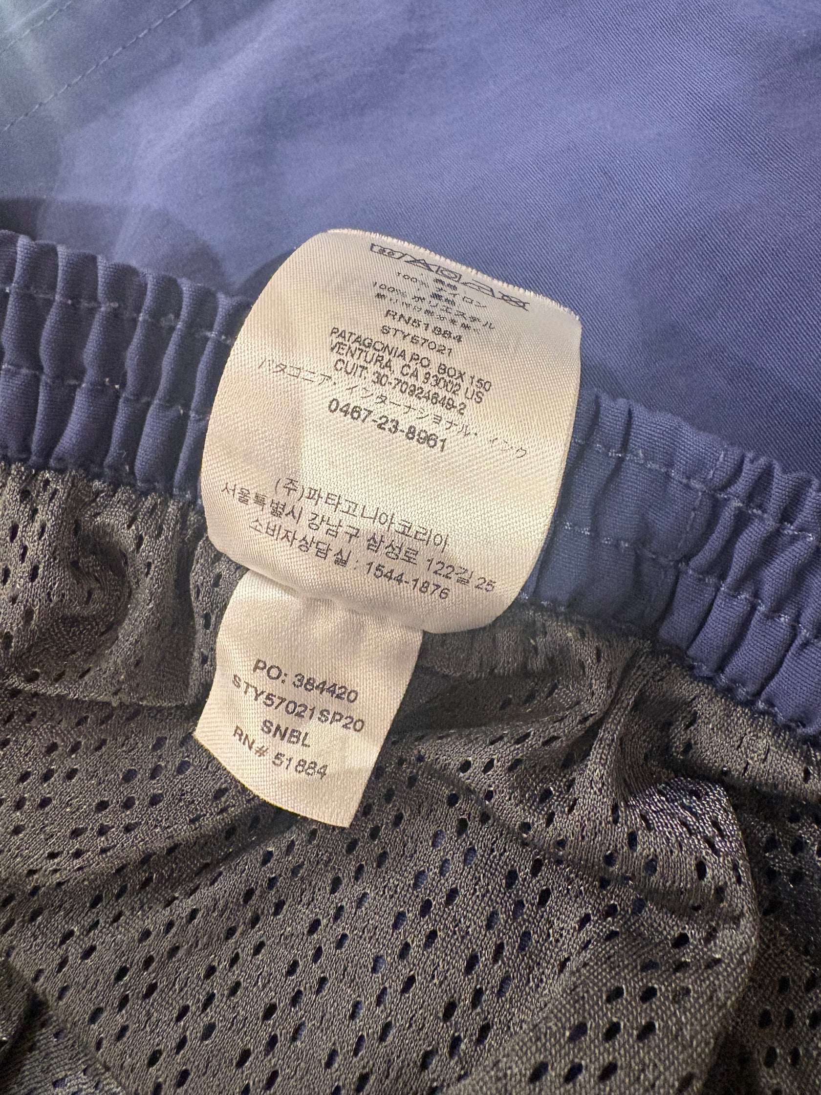 00's PATAGONIA「Baggies Shorts Indigo」ナイロンショーツ