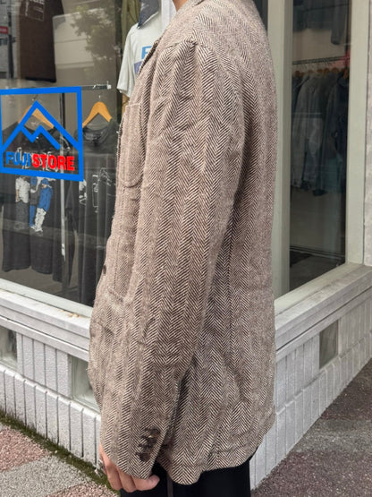 90's POLO RALPH LAUREN 「Herringbone」ツイードテーラードジャケット