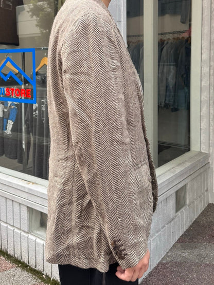 90's POLO RALPH LAUREN 「Herringbone」ツイードテーラードジャケット