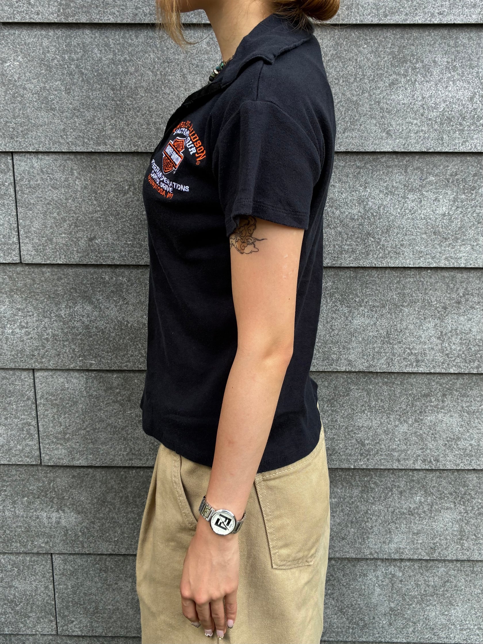 00's Harley-Davidson「Factory Tour 」ハーレーTシャツ