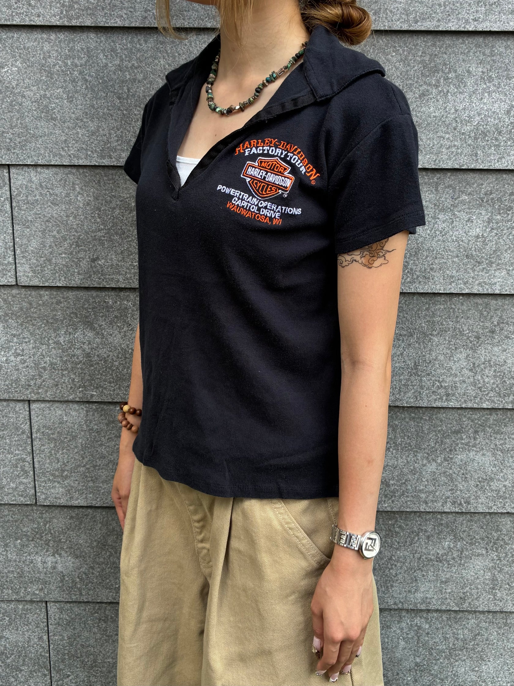 00's Harley-Davidson「Factory Tour 」ハーレーTシャツ