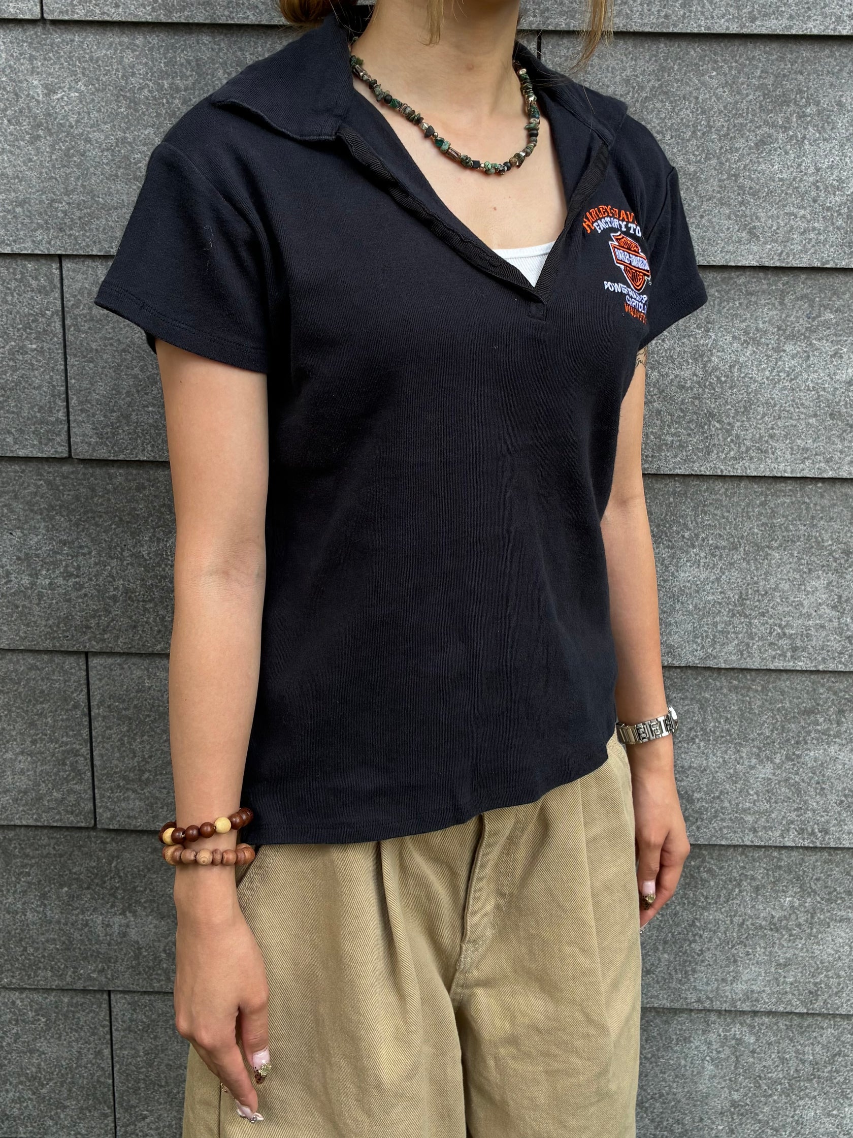 00's Harley-Davidson「Factory Tour 」ハーレーTシャツ