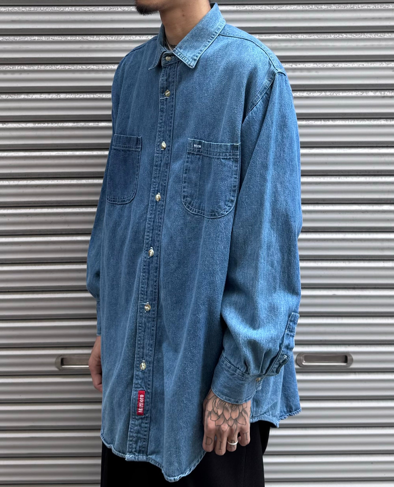 90’s MARLBORO USA製　デニムシャツ